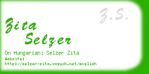 zita selzer business card